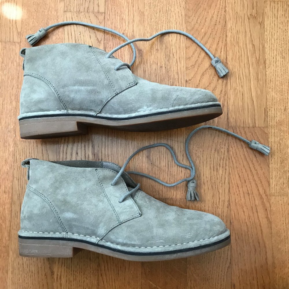 Hush Puppies Chukka Boots Taupe Suede